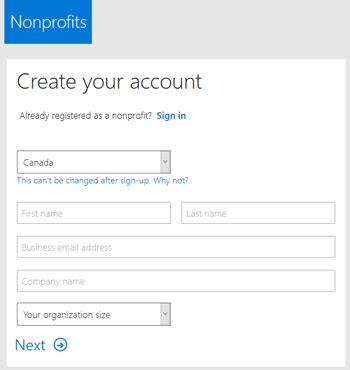 office 365 nonprofit canada